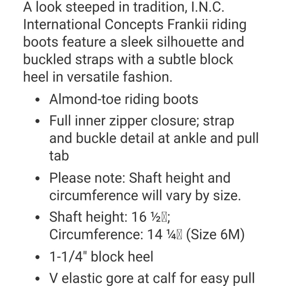 INC Ridding Boots - Picture 3 of 8